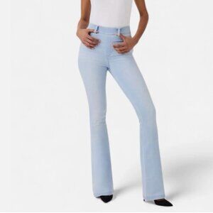 Spanx Flare Jeans Stretch Pull On Slimming Womens light wash Small